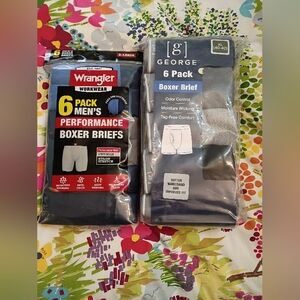 2 Pkgs Mens XL Boxer Briefs- 1 Wrangler & 1 George Brand